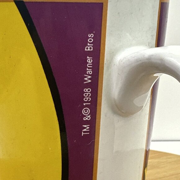 Looney Tunes Marketed By Gibson 1998 Tweety Bird Coffee Mug Tea Cup 16oz - Picture 5 of 7